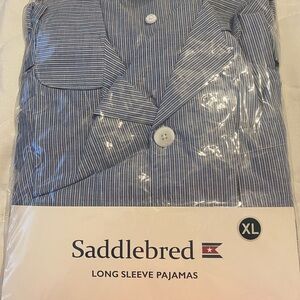 Saddlebred Blue Striped Men's pajama set